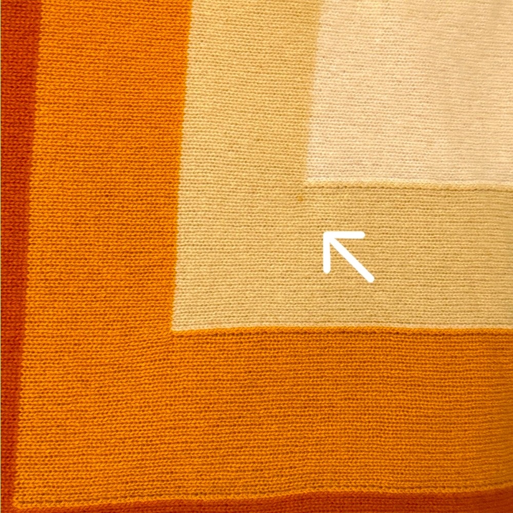 St. John Cashmere Colorblock Crewneck Sweater luxury fine cashmere mod geometric - Picture 8 of 10